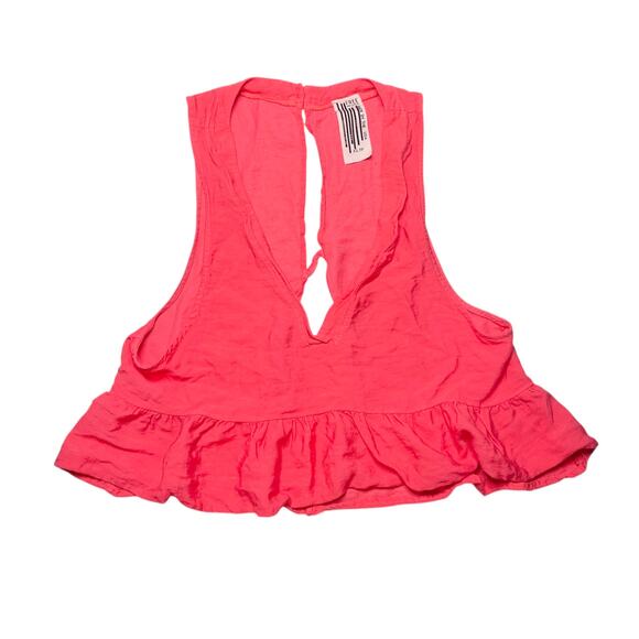 Free People Vintage Matching Open Back Crop Top and Shorts Set Size XS - Picture 5 of 8